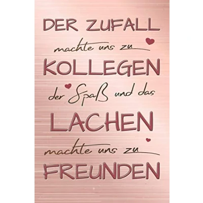 Abbildung von Der Zufall machte uns zu Kollegen: A5 blanko Notizbuch / Notizheft Tagebuch Journal zum Abschied einer lieben Kollegin oder Kollegen