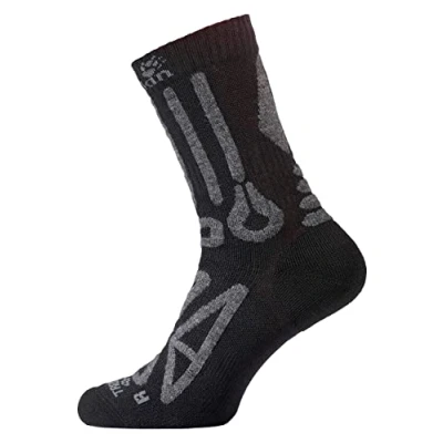Abbildung von Jack Wolfskin Unisex Vandring Merino Klassisk Cut Socken, Schwarz, 35 37 EU