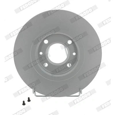 Abbildung von FERODO PREMIER Coat+ disc DDF841C Bremsscheibe 283 26 4 Belüftet beschichtet mit Schrauben PEUGEOT: 406 Estate, Saloon, Coupe