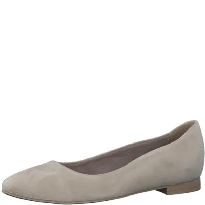 Abbildung von Tamaris Damen Ballerinas Leder Blockabsatz; TAUPE/beige; 37 EU