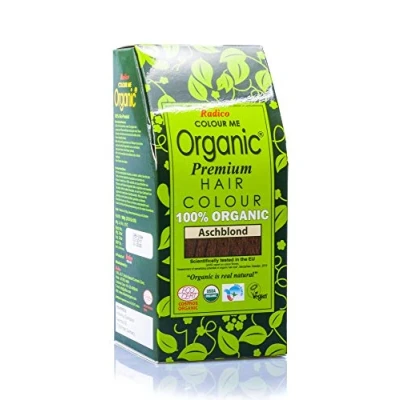 Abbildung von Radico Aschblond 2er Pack Colour Me Organic Pflanzenhaarfarbe (bio, vegan, Naturkosmetik) Aschx2