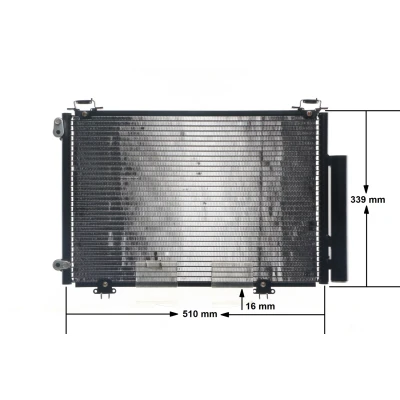 Abbildung von MAHLE ORIGINAL AC 292 000S Klimakondensator mit Trockner 16 10,15 484 TOYOTA: Yaris I Hatchback