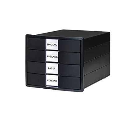 Abbildung von HAN Schubladenbox, Schwarz, 4 Schubladen, 10128 13