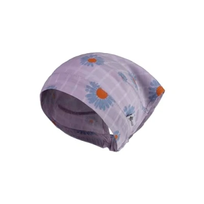 Abbildung von Sterntaler Baby Kopftuch Blume für Mädchen Weiches aus Baumwolle mit Viskoseanteil Sommermütze Blumenmuster Ideal als Babys flieder, 45