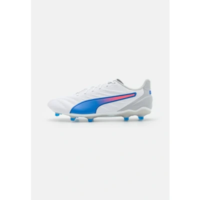 Abbildung von Puma KING PRO FG/AG Fußballschuh Nocken, Herren, Größe: 44.5, White/bluemazing/flat light gray Schuhe
