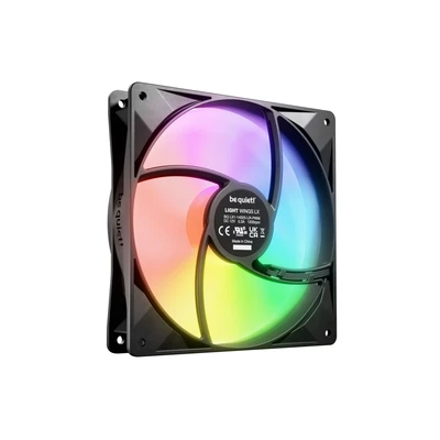 Abbildung von be quiet! Light Wings LX 140mm PWM Lüfter, Enthält 3 Beleuchteter Hub und mattierte Lüfterblätter, vielzählige Farben Effekte, ARGB Kabel mit Möglichkeit zur Reihenschaltung