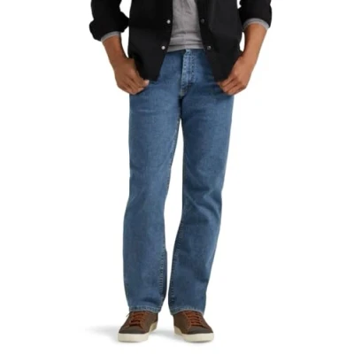 Abbildung von Wrangler Authentics Herren Regular Fit Comfort Flex Waist Jeans, Hell, Stonewashed, 33W / 32L