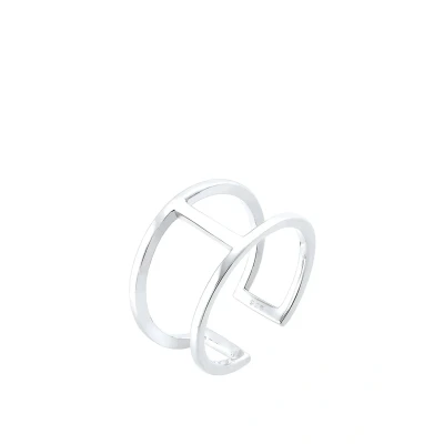 Abbildung von Elli GEO Ring silvercolored, Damen, Größe: 54, Silver colored