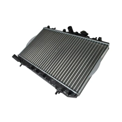 Abbildung von THERMOTEC D70503TT Kühler, Motorkühlung Kupfer, Kunststoff für Fahrzeuge mit/ohne Klimaanlage 335 588 21 Schaltgetriebe Kühlrippen mechanisch gefügt