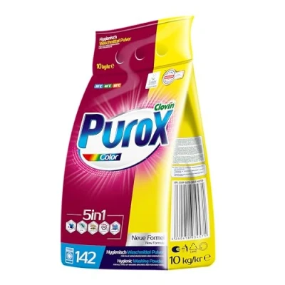 Abbildung von PUROX COLOR (142 WL) Waschpulver im Foliensack Waschmittel 10 kg
