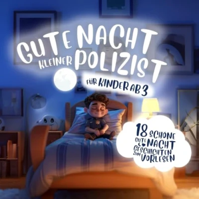 Abbildung von Gute Nacht kleiner Polizist: 18 schöne Geschichten zum Vorlesen und gemeinsamen Einschlafen für Kinder ab 3 Jahren
