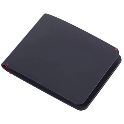Abbildung von Troika Slim Wallet Geldbörse und Kreditkartenetui aus Kunstleder, Maße: 10,6cm x 8,2cm 0,7cm, WAL10/LE, Blau rot
