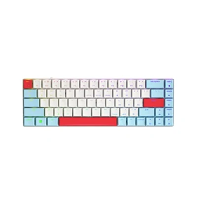 Abbildung von CHERRY MX LP 2.1 Compact Wireless, Wireless Gaming Keyboard with 68 Keys, US Layout (QWERTY), RGB Lighting, Mechanical LOW PROFILE SPEED Switches, White