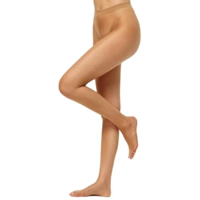 Abbildung von Nur Die Damen Transparent 15 Den Fein strumpfhose Seidig Glänzende Optik Komfortbund Feine Naht Unsichtbar Strumpfhosen, Bronze, 40 44 EU