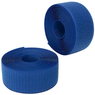 Abbildung von AERZETIX C66003 Klettband/ rolle 50 mm 5 meter organizer/kabelbinder band für kleidersäcke aus polyamid und polyester farbe: royalblau