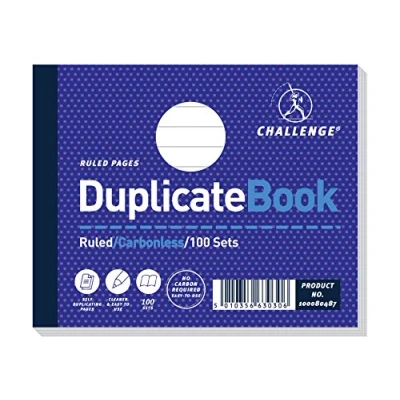 Abbildung von Challenge Durchschlagpapier Heft liniert kohlenstofffrei 105 x 130 mm 5 Stück