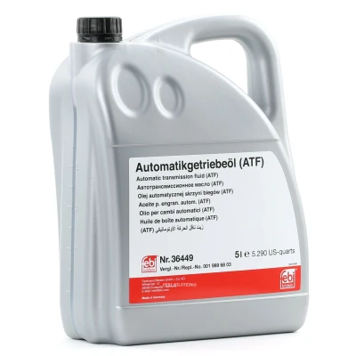 Abbildung von FEBI BILSTEIN 36449 Automatikgetriebeöl ATF MB14 5 Rot MERCEDES BENZ: W124 Coupe, CLS E Class Saloon kfzteile, mister auto, atp autoteile,