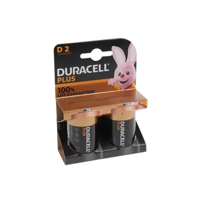 Abbildung von Duracell batterie alkaline mn1300 lr20 d 1.5v 100% extra life blister 2 pcs 12738