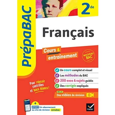 Abbildung von Prépabac Français 2de: cours, méthodes &amp; entraînement (programme de Seconde)