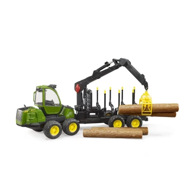 Abbildung von Bruder John Deere 1210E Rückezug und Holzgreifer 1:16