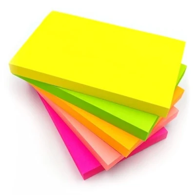 Abbildung von 12 Haftnotizen Groß in Leuchtenden Farben 76mm x 127mm 3&quot; 5&quot; 100 Blatt/Block Klebezettel Moderationskarten Selbstklebend Sticky Notes