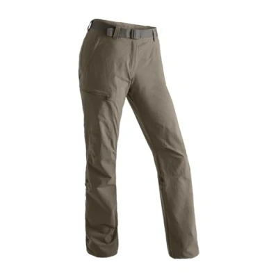 Abbildung von Maier Sports Lulaka, Damen Wanderhose, Wasserabweisende Outdoorhose für Trekking und Hiking, PFC frei, mSTRETCH pro 4 &amp; Dryprotec, Rollup Funktion, Braun, 42 (W33/L32)