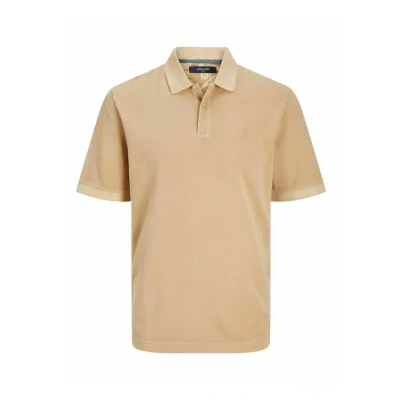 Abbildung von Jack &amp; Jones Premium Einfarbig Poloshirt, Herren, Größe: Medium, Sand
