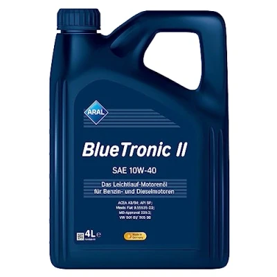 Abbildung von Aral Bluetronic Ii 10W 40 4l Motoröl 15F470 VOLKSWAGEN: Golf 4, 5, Polo IV Hatchback, MERCEDES BENZ: E Class Saloon, C A