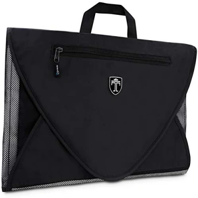 Abbildung von TRAVANDO Hemdentasche mit Falthilfe Koffer Hemden Knitterfrei Hemd packen Blusen Kleidersack Kleidertasche Packtasche Hemdenhülle Reiseutensilien Hemdtasche Organizer Business Anzug