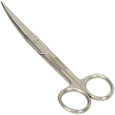 Abbildung von Gima Gebogene Chirurgische Schere, Spitze Ende, Länge 18 cm, aus Edelstahl