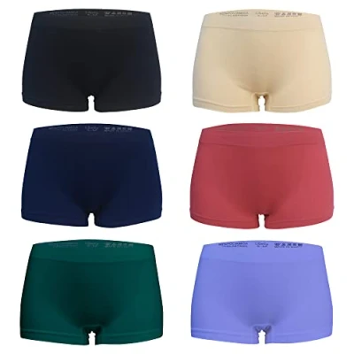 Abbildung von Libella Unterhosen Boxershorts Damen Seamless Slips Nahtlose Unterwäsche Shorts Hotpants Nahtlos Shorty 6 Pack UN4 2XL/3XL