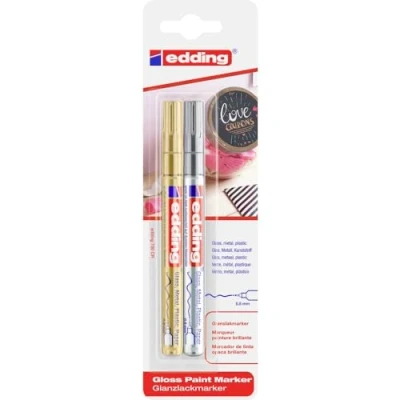 Abbildung von Edding 780 4 2 1 53 54 Lackmarker Gold, Silber 0.8 mm
