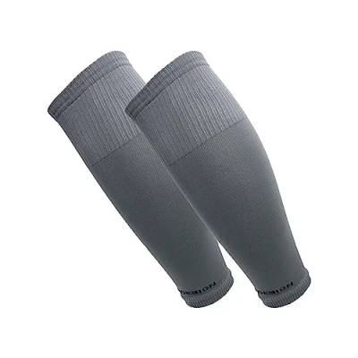 Abbildung von TAPEDESIGN &quot;TUBES&quot; 1 Paar Fußball Stutzen (ohne Socken) Gelb für Damen, Herren &amp; Kinder Fussball Sleeves Schienbeinschoner Knie lang Strümpfe (One Size)