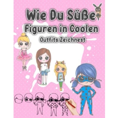 Abbildung von Wie du süße Figuren in coolen Outfits zeichnest: Mit einfachen Schritten und jeder Menge Spaß wird kreatives Zeichnen zum Kinderspiel!