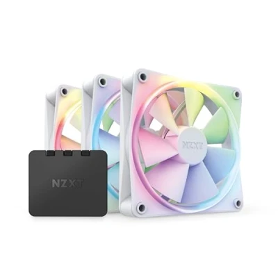 Abbildung von NZXT F120 RGB Fans RF R12TF W1 Erweiterte Anpassung der Beleuchtung flüsterleise Kühlung dreifach (inklusive Lüfter und Controller) 120mm Weiß