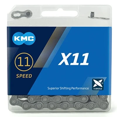 Abbildung von KMC Unisex Erwachsene X11 11 Fach Kette 1/2&quot; x11/128, 114 Glieder, grau