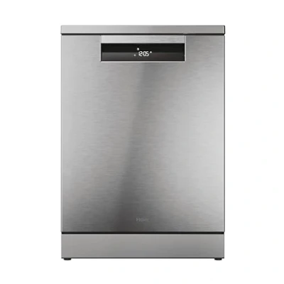 Abbildung von Haier I PRO SHINE SERIE 5 XF 6B2M3PX freistehender Geschirrspüler / 16 Maßgedecke/Energieklasse B/Breite 60 cm/AutoDoor/PowerWash 3. Oberkorb für Besteck/Vollwasserschutz/Edelstahl