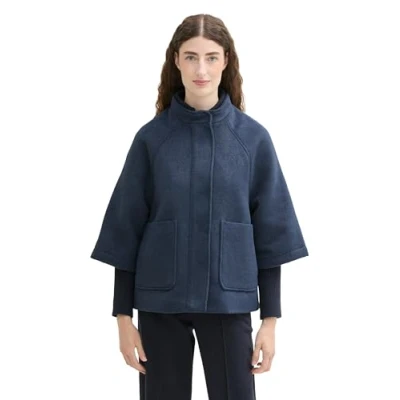 Abbildung von TOM Tailor Übergangsjacke, Damen, Größe: Large, Nighttime blue melange