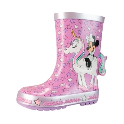 Abbildung von Disney Kinder Gummistiefel Minnie Mouse Rosa EU 26 (UK 8)