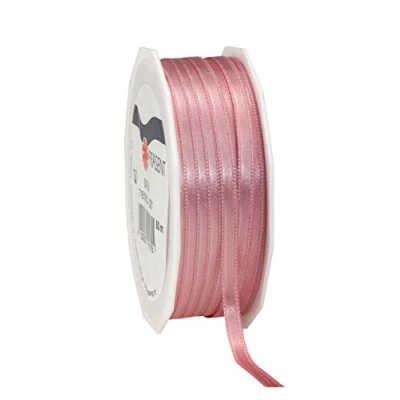 Abbildung von PRÄSENT C.E. Pattberg Satin Altrosa, 50 m Satinband zum Einpacken von Geschenken, 6 mm Breite, Geschenkband Dekorieren &amp; Basteln, Dekoband, Anlass