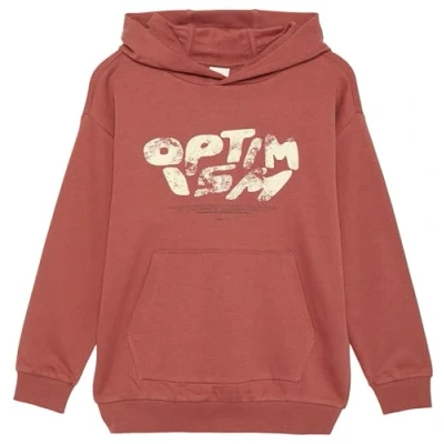 Abbildung von s.Oliver MIT Frontprint Kapuzenpullover für Kinder, Größe: 134/140, Rubinrot