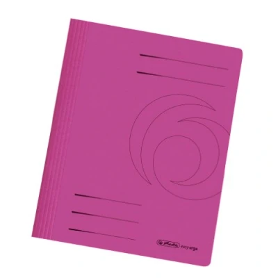 Abbildung von Herlitz 11037124 Schnellhefter A4 Karton gefaltet pink intensiv 10er Packung