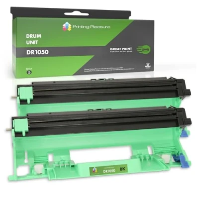 Abbildung von 2 Trommeleinheiten kompatibel für Brother DCP 1510, 1510E, 1512, 1512E, 1610W, 1612W, HL 1110, 1110E, 1112, 1112E, 1210W, 1212W, MFC 1810, 1810E, 1910W DR1050