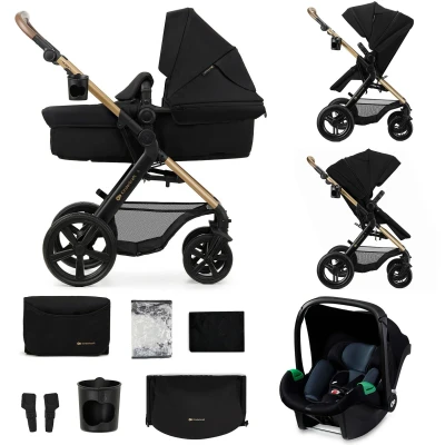 Abbildung von Kinderkraft MOOV 2 XL Air Kombikinderwagen, Pure Black, Kinderwagen, in 1
