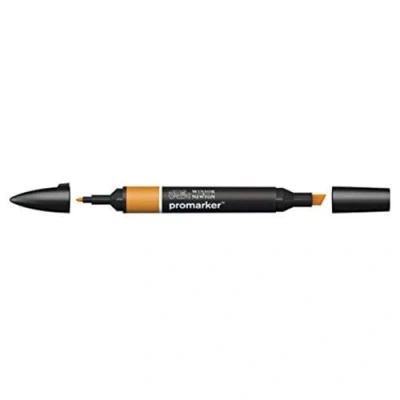 Abbildung von Winsor &amp; Newton &quot; ProMarker 0203552 Professioneller Layoutmarker 2 Spitzen, fein breit für Zeichnungen, Design Layouts Siena Natur