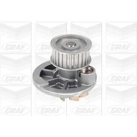 Abbildung von GRAF PA572A Wasserpumpe 25 mit Dichtring mechanisch Stahlblech 62,29 für Zahnriementrieb OPEL: Astra H Hatchback, Caravan, Calibra A