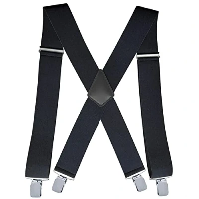 Abbildung von goldmiky Hosenträger für Herren Breit 5 cm, Elastisch und verstellbar, Männer bis 1,96 m Körpergröße
