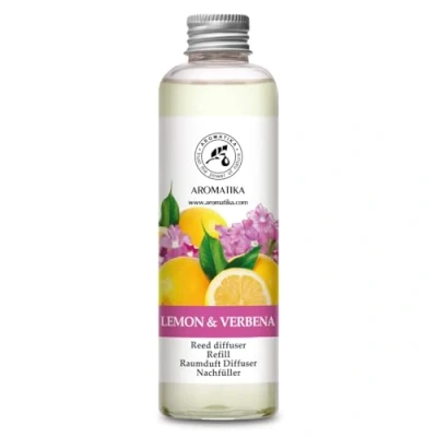 Abbildung von Raumduft Nachfüllflasche Zitrone &amp; Verbene 200ml Intensiv Langanhaltend Natürliche Raumdüfte Fur Raum Küche Baden Spa Zitrusduft Aromatherapie Reed Diffuseur Refill Lemon Verbena