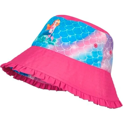 Abbildung von Playshoes Mädchen UV Schutz Sonnenhut Bademütze Kopfbedeckung, Meerjungfrau, 51