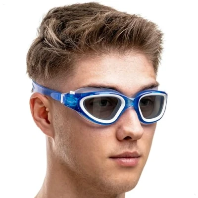 Abbildung von AqtivAqua Polarisiert Schwimmbrille Herren Damen Schwimmbrillen Erwachsene Kinder DX P (Transparent Blau, Polarisiert)